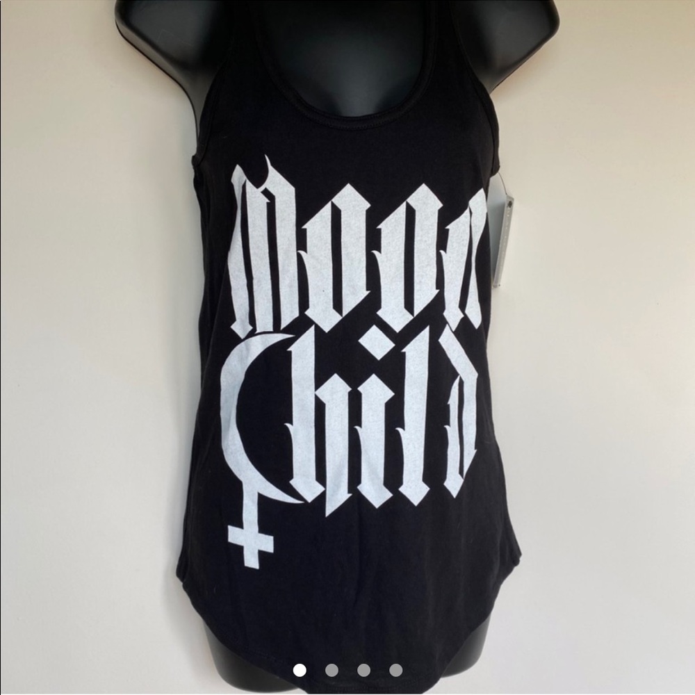 MOON CHILD black tank top by BlackCraft Clothing